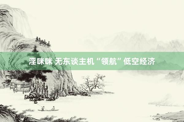 淫咪咪 无东谈主机“领航”低空经济