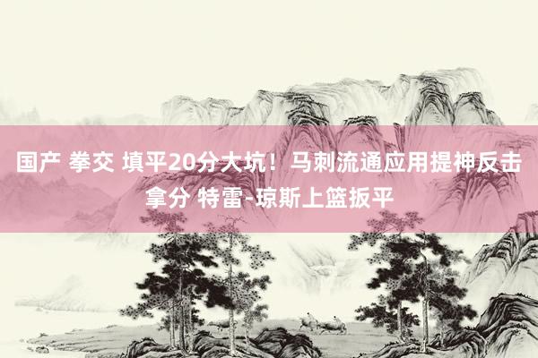 国产 拳交 填平20分大坑！马刺流通应用提神反击拿分 特雷-琼斯上篮扳平